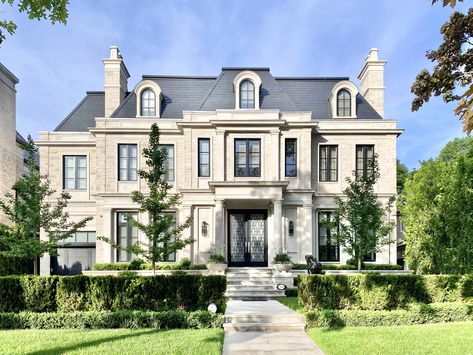 Custom Homes French Transitional (3) - Makow Architects French Transitional, Classical Villa, Classical House, French Exterior, Mansion Designs, Classic House Exterior, Classic Villa, Classic House Design, French Style Homes