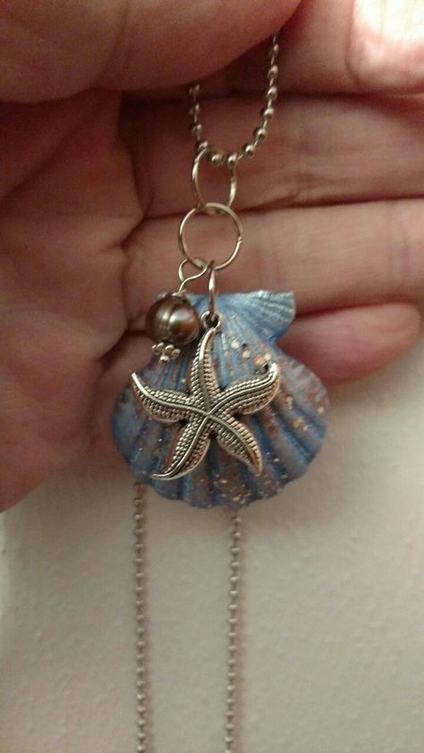 Sea Jewelry Aesthetic, Sea Shell Jewelry Diy, Shell Jewelry Ideas, Beach Jewelry Aesthetic, Sea Shells Jewelry, Diy Starfish, Sea Jewellery, Beach Jewelry Diy, Sea Shell Jewelry