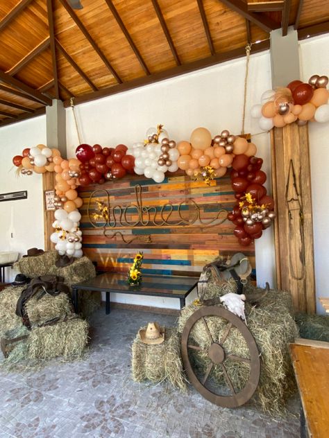 Yellowstone Theme Party Decor, Vaquero Theme Quinceanera, Yellowstone Birthday Party, Quince Charro Decorations, Country Party Theme, Vaquera Quinceanera Ideas, Western Quinceanera Ideas, Charro Decorations, Cowboy Birthday Party Decorations