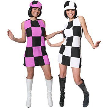 **FAULTY** WOMENS 60'S GOGO SHIFT DRESS FANCY DRESS COSTUME 1960'S PARTY GIRL MOD CHECKERED DRESS BLACK & WHITE UK 12-14 1960s Fancy Dress, 60s Fancy Dress, Disco Fancy Dress, 1960s Style Dress, 70s Fancy Dress, 60's Party, Ladies Fancy Dress, 1960s Dresses, Plus Size Costume