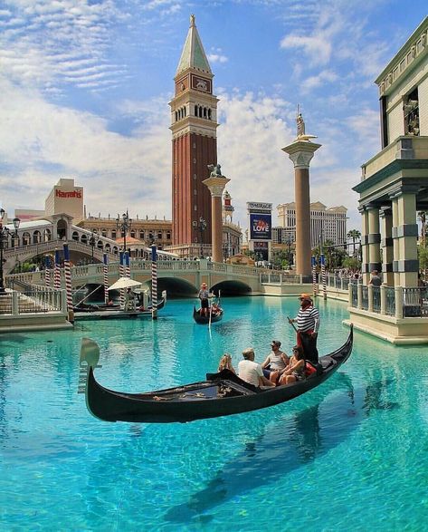 Venetian Las Vegas, Las Vegas Resorts, Venice Travel, Vegas Trip, Las Vegas Trip, Usa Travel Destinations, Grand Canal, Florida Keys, Alam Yang Indah