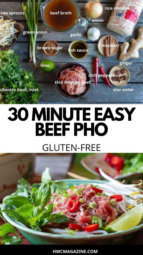 Beef Pho Soup Recipe, Pho Soup Recipe, Koreansk Mad, Pho Noodle Soup, Pho Soup, Pho Recipe, Homemade Beef, Instapot Recipes, Easy Beef