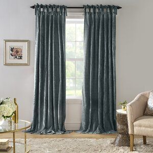 Willa Arlo Interiors Suzette Velvet Solid Color Semi-Sheer Tab Top Single Curtain Panel & Reviews | Wayfair Drapes Bedroom, Curtains Boho, Bedroom Redo, Decor Curtains, Sheer Curtain Panels, Grey Panels, Velvet Curtains, Room Darkening Curtains, Luz Natural