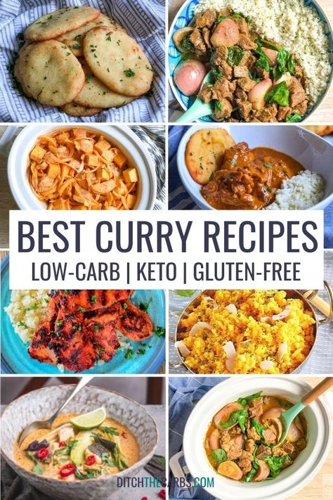 ➡️ KETO CURRY RECIPE INDEX: https://www.ditchthecarbs.com/category/low-carb-keto-curry-recipes/ for keto naan bread, keto butter chicken, and even lamb, fish, and beef curry. NEW low-carb keto curry recipe index ... so you can plan an ENTIRE keto curry night. Low Carb Curry Recipes, Keto Chicken Curry Recipes, Keto Curry Recipes, Almond Flour Naan Bread, Almond Flour Naan, Keto Curry Chicken, Keto Indian Recipes, Low Carb Indian Food, Keto Naan Bread