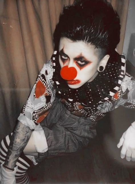 Makeup Masculine, Creepy Clown Makeup, Doing My Makeup, J Rock, Drag Make-up, Kei Visual, Halloween Clown, Cute Clown, Halloween Makeup Inspiration