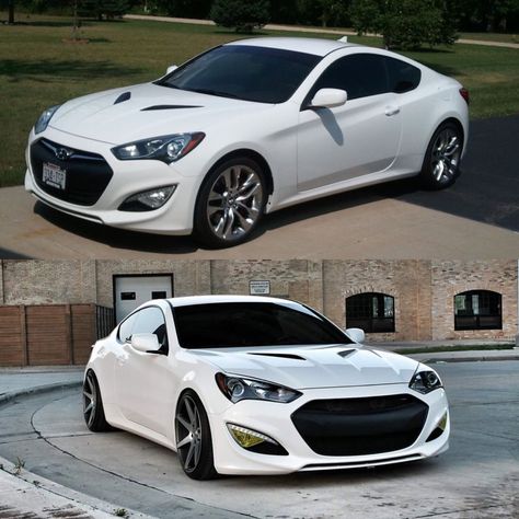 My mans2013 Hyundai Genesis Coupe. 3.8 rspec. Before and after.                                                                                                                                                                                 More Bk2 Genesis Coupe, Hyundai Genesis Gv80, Modified Genesis Coupe, 2016 Hyundai Genesis Coupe, 2010 Hyundai Genesis Coupe, Hyundai Suv, 2015 Hyundai Genesis Coupe, Jeep Sahara, 2013 Hyundai Genesis