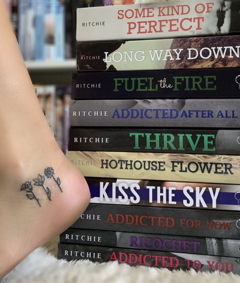 Steph Bohrer, Daisy Calloway, Sisters Tattoo, Bookish Tattoos, I Love School, Addicted Series, Addicted To You, Rose Lily, Discreet Tattoos