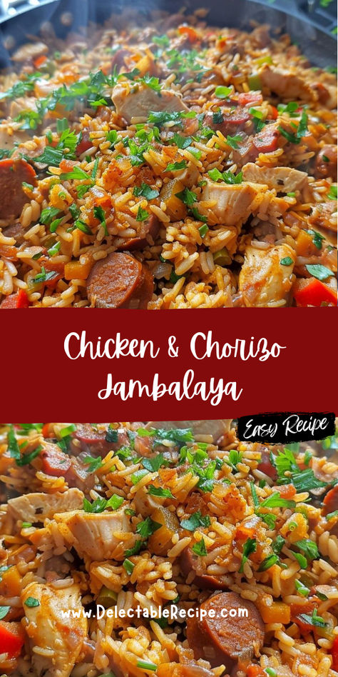 Chorizo Skillet Dinners, Chorizo Rice Recipes, Chorizo And Rice Recipes, Chorizo Rice, Chorizo Hash, Chicken Chorizo, Chorizo Recipes, Skillet Dinners, Savory Chicken