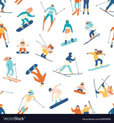 Snowboarding Illustration, Snowboard Illustration, Ski Clipart, Skiing Illustration, Ski Illustration, Background Backdrop, Mountain Illustration, Winter Illustration, Sport Illustration