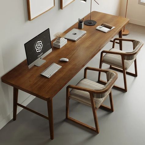 Study Table And Chair, Study Chair, Printer Stands, Home Office Furniture Sets, Bedroom Setup, Big Desk, Solid Wood Desk, Computer Table, Desk And Chair Set