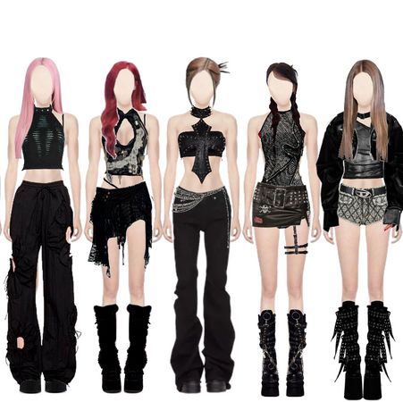 Vicente6 on ShopLook | The easiest way to find the perfect outfit 5 Member Kpop Group, 4 Member Outfits, Kpop Group Outfits Ideas, Ae Outfits, Concert Clothes, Elegant Fits, Nature Outfits, Stage Ideas, Kpop Fits