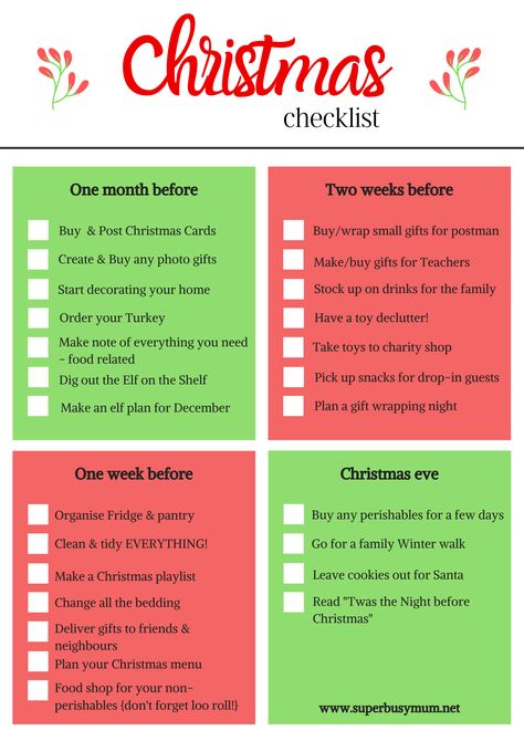 My things-to-do-before Christmas Checklist {free printable} - Super Busy Mum Xmas To Do List, Xmas Things To Do, Things To Do During Christmas Season, Things To Do At Christmas Time, Christmas Checklist Things To Do, Christmas Stuff To Do, Christmas Planner Ideas, Things To Do Before Christmas, Christmas Checklist Planners