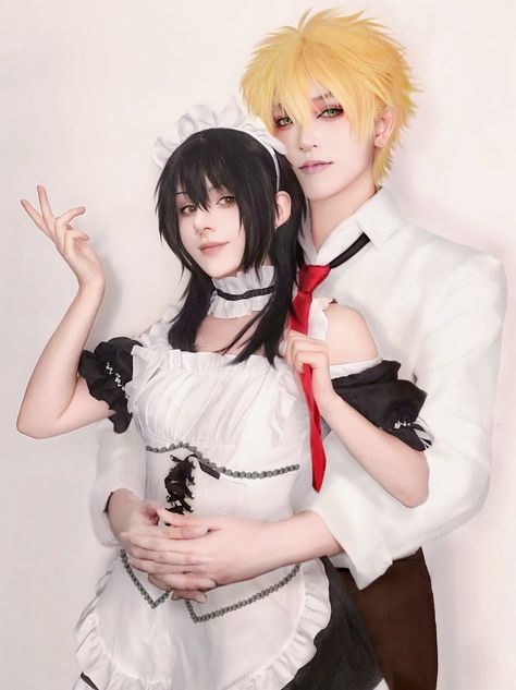 Maid Photoshoot, Misaki And Usui, Usui And Misaki, Expo Ideas, Couple Cosplay, Maid Sama, Cosplay Diy, Cosplay Ideas, Art References