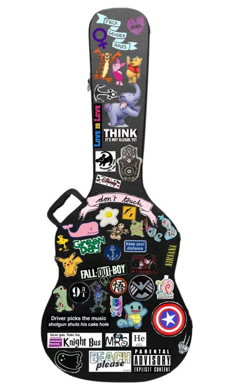 Charlie's guitar case Samba Drums, Bass Guitar Case, Electric Guitar Case, Acoustic Guitar Case, Electric Guitar Design, Guitar Obsession, Guitar Bag, Guitar Painting, Guitar Girl