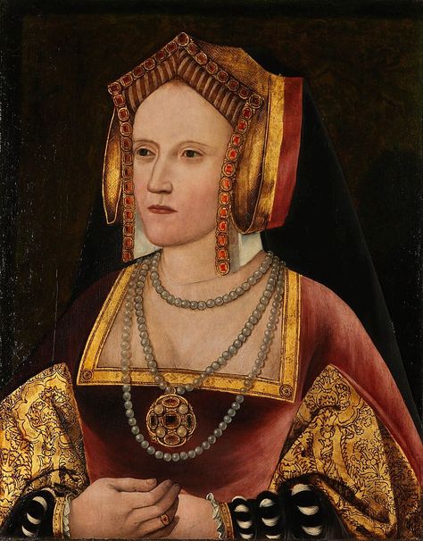 Catalina de Aragón, palacio de Lambeth - Category:Portraits of Catherine of Aragon - Wikimedia Commons Katherine Of Aragon, Fashion History Timeline, Catherine Parr, Wives Of Henry Viii, Anne Of Cleves, Tudor Dynasty, Fashion Knitwear, Catherine Of Aragon, King Henry Viii