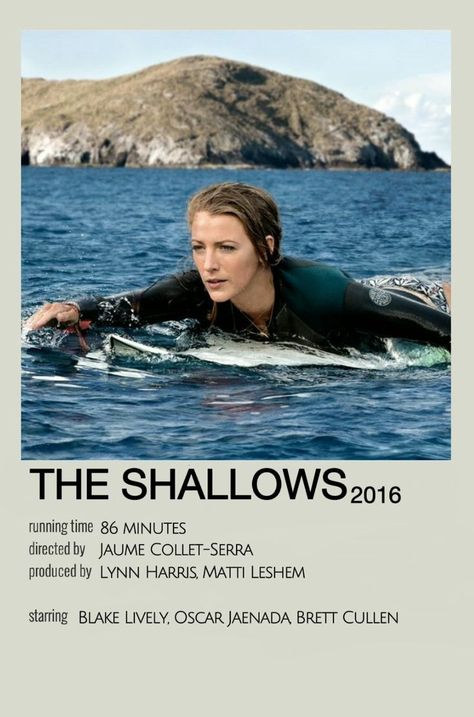 Shallows Movie, Angel Delight, The Shallows, Movie Guide, Summer Movie, Addicted Series, Movie Poster Wall, Horror Show, Running Time