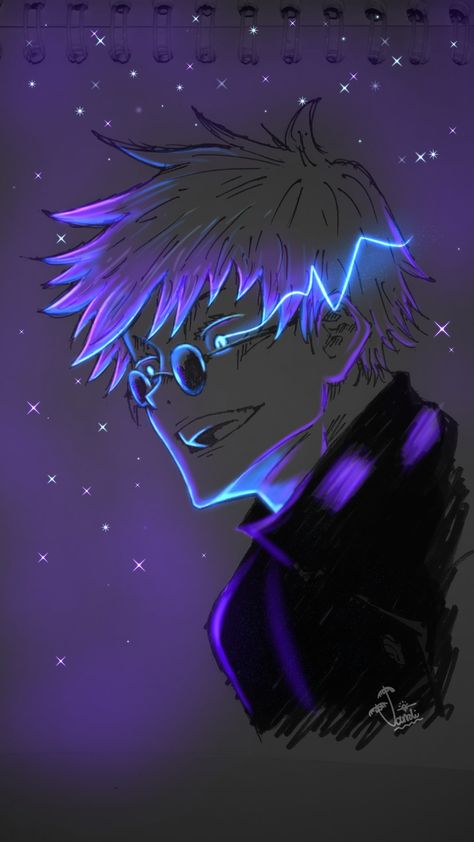 Moon And Star Quotes, Blue Exorcist Anime, Glow Art, Exorcist Anime, Anime Classroom, Android Wallpaper Art, Best Anime Drawings, Glowing Art, Wall Drawing