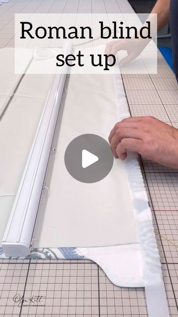 Olga Kott on Instagram: "Different countries have different headrails and child-safe devices. I think it’s always interesting to see what is at the back and how the blinds are set up #romanblinds #blinds #workshop #familybusiness #teamwork #réel #reelsinstagram #tutorial" Curtains With Roman Blinds, Roman Blind Tutorial Step By Step, Shade Store Roman Shades, Roman Style Curtains, How To Make Blinds For Windows, Cloth Blinds For Windows, How To Make Roman Blinds, Diy Blinds For Windows, Homemade Roman Blinds