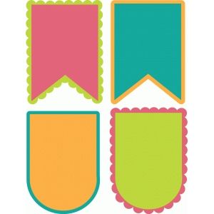 Design Store Product ID D-43088 Cricut Banner, Pen Toppers, Banner Shapes, Preschool Arts And Crafts, Pennant Banners, Photo Album Scrapbooking, Tropical Theme, Cricut Tutorials, Silhouette Design Store