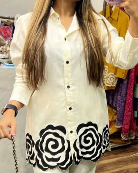 New launch All trending pearl Cream Shade two pc sets that are eye catching with larger than life embroidery details on daman of tunic top and bottom too. It's a must for ALL shapes and sizes and a smart party outfit for all age groups!!🪄🪡🪡_ 🔥 Kurta length -27-28" 🔥 Pants are 38" length ~~🍃🪄 This is made in premium quality viscose smooth flowy Rayon 140 grams 👉4 colours available Available in sizes M XL xxl Price 850 fix Grab and look at your best NOW!!🪻🪻🪻 . . . #whitesuit #trendin... Smart Party Outfit, Larger Than Life, Kurtis With Pants, Pearl Cream, New Launch, Type Of Pants, Embroidery Details, Work Pants, Selling Online