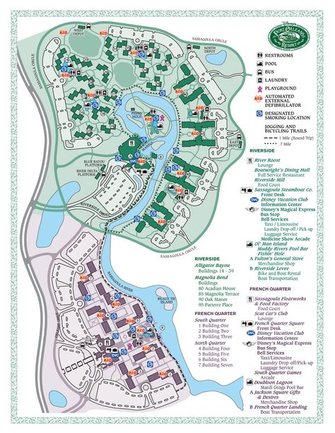 Disney's Port Orleans Riverside map - we are staying at the resort on the top half of the map. French Quarter Map, Epcot Map, Disney Port Orleans French Quarter, Disney Port Orleans Riverside, Disney Map, Theme Park Map, Disney World Map, Disney Port Orleans, Port Orleans French Quarter