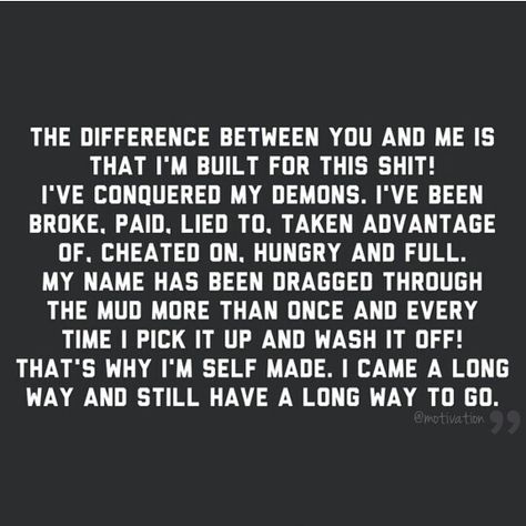 The difference between you & Me. I've got My own back. I can do this. The only way is up... On My Own Quotes, I Got My Own Back, Genuine People Quotes, Back Quotes, Grunge Quotes, Believe In Yourself Quotes, Quote Unquote, Own Quotes, Up Quotes