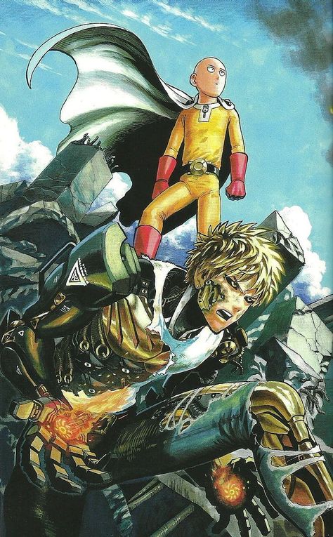 Nice Fan art Yusuke Murata One Punch Man, Saitama And Genos, Yusuke Murata, Genos Wallpaper, Punch Man, One Punch, Saitama, One Punch Man, Anime