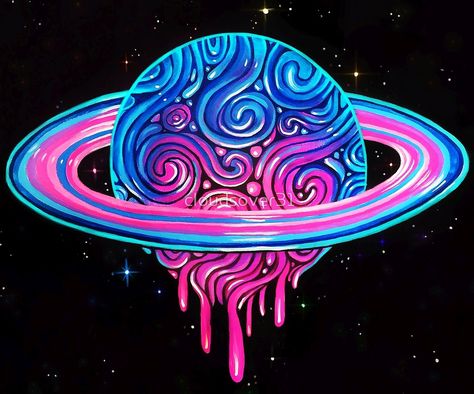 Painting Trippy, Saturn Art, Planet Painting, Planet Drawing, Trippy Drawings, Psychadelic Art, Trippy Painting, Canvas Painting Designs, Art Wallpaper Iphone