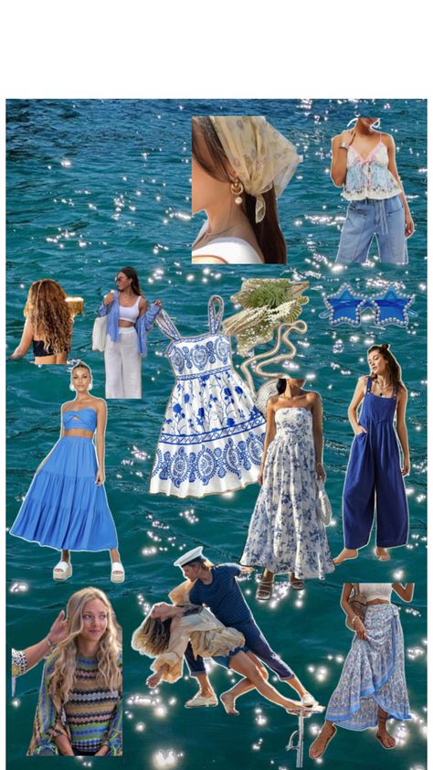 Mama Mia Curls, Rosie Mamma Mia Outfit, Mama Mia Outfits Party, Mama Mia Costume, Mamma Mia Theme Party Outfit, Young Donna Outfits, Mamma Mia Fashion, Mama Mia Style, Mamma Mia Party Outfit