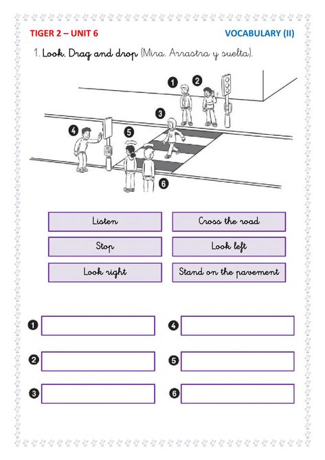 Road Safety Worksheet, Safety Lesson Plans, Worksheets For Grade 2, Pedestrian Safety, Esl Resources, 2nd Grade Worksheets, Class Decor, English As A Second Language (esl), Class Decoration