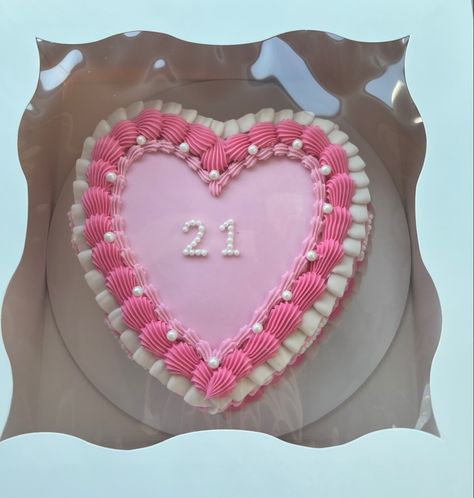 21st Birthday Cake Ideas For Her Pink, Pink Birthday Cake 21, 21th Birthday Cake Ideas, 21birthday Cake, Pink 21st Birthday Cake, 21 Birthday Cake Ideas For Her, 21 Birthday Cake, 21st Bday Cake, Heart Birthday Cake