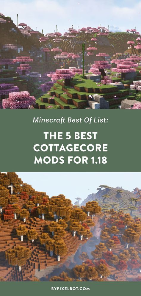 The 5 Best Minecraft Cottagecore Mods For 1.18 Minecraft Cottagecore, Minecraft Mods, Rural Life, Minecraft Houses, Live For Yourself, Labor, Minecraft, Natural Landmarks, Building