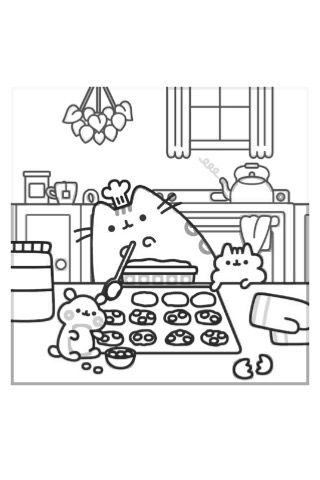 Pusheen The Cat Coloring Pages, Pusheen Cat Coloring Pages, Happy Coloring Pages, Cute Cat Coloring Pages, Pusheen Wallpaper, Pusheen Coloring Pages, Cat Coloring Pages, Free Coloring Pages For Kids, Pusheen Cute