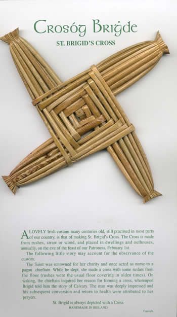 the Feast of Brigid, on February 1 celebrates the arrival of longer, warmer days and the early signs of spring. Celtic Symbols And Meanings, St Brigid Cross, Brigid's Cross, St Bridget, Corn Dolly, Pagan Crafts, St Brigid, Irish Culture, Celtic Symbols