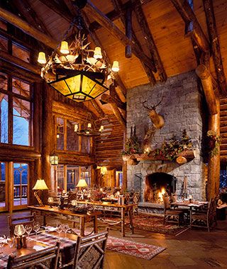 Masculine decor Romantic Weekend Getaways, Romantic Hotel, Hotel Amenities, Romantic Weekend, Lake Placid, Cabin Homes, The Ranch, Log Homes, A Fire