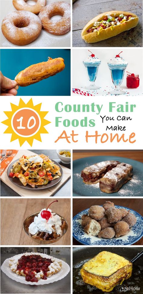 Deep Fried Fair Food, Carnival Eats Recipes, Fair Season, Fair Foods, State Fair Food, Food Fair, Carnival Food, State Foods, Fair Food