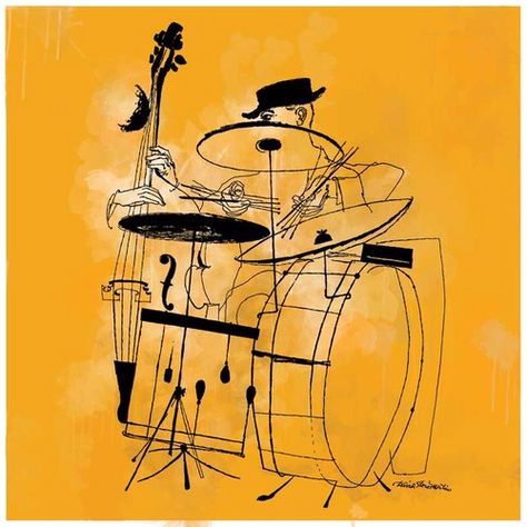 Drummer Art, Chiara Bautista, Arte Jazz, David Stone, Drums Art, Botanical Drawing, Magic Keyboard, Mid Century Illustration, Jazz Art