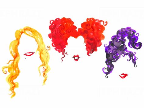 Sanderson Sisters Illustration, Disney Halloween Sublimation, Sanderson Sisters Tattoo, Sanderson Sisters Art, Disney Sublimation, Sisters Disney, Realistic Rose Tattoo, Punch Embroidery, Random Wallpaper