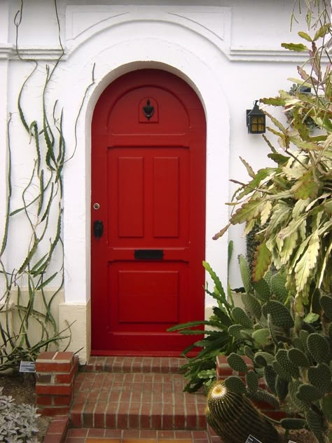 Home Depot Front Door, Tiled Porch, Red Entry Door, Red Doors Interior, Entry Door Colors, Paint Door, Porch Canopy, Doorbell Cover, Red Doors