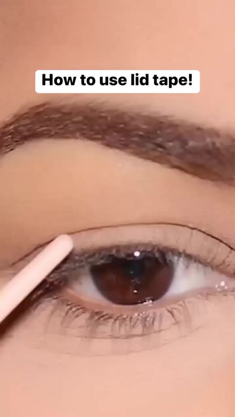 Eye Lid Tape How To Use, Eye Tape For Hooded Eyes, Smitha Deepak, Eye Tape, Eyelid Tape, Hooded Eyes, Diy Beauty, Being Used, Makeup Tips