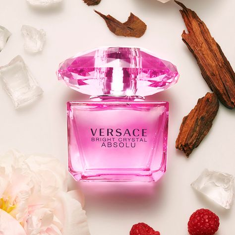 Bright Crystal Absolu - Versace | Sephora Perfume Versace Mujer, Bright Crystal Absolu, Crystal Noir, House Of Versace, Versace Perfume, Versace Bright Crystal, Bright Crystal, Warm Fragrance, Celebrity Perfume