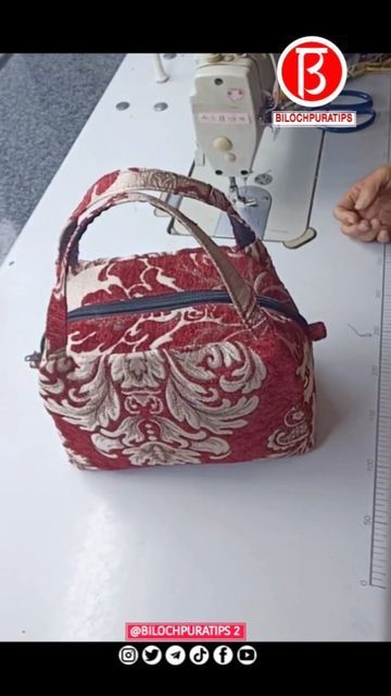 Zippered Tote Bag Tutorial, Purse Sewing Patterns, Tote Bag Tutorial, How To Make Purses, Instagram Tutorial, Sewing Purses, Diy Crafts For Kids Easy, Follow My Page, January 27