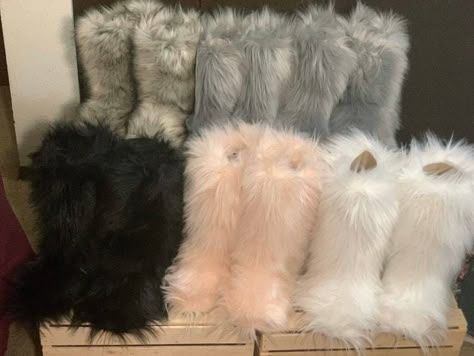 Fluffy Boots, Acrylic Glue, Dr Shoes, Under Your Spell, Cute Slippers, Fall Boots, Faux Fur Boots, Fresh Shoes, Outdoor Boots