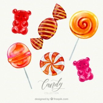 Candy Illustration Graphics, Sweet Shop Ideas, Candy Illustration, Candy Drawing, Book Cupcakes, Eid Crafts, Food Coloring Pages, Candy Art, Iphone Background Images