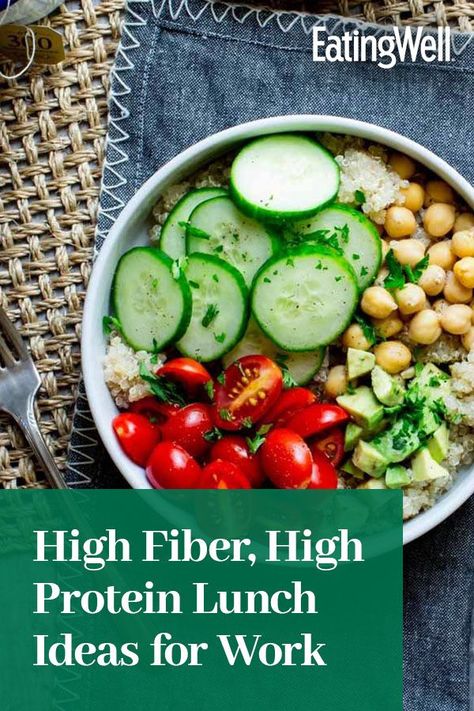 High Fibre Lunches, High Fiber Meal Plan, High Fiber Meals, Protein Lunch Ideas, High Fiber High Protein, Fiber Meals, High Protein Lunch Ideas, High Fiber Recipes, High Fiber Low Carb