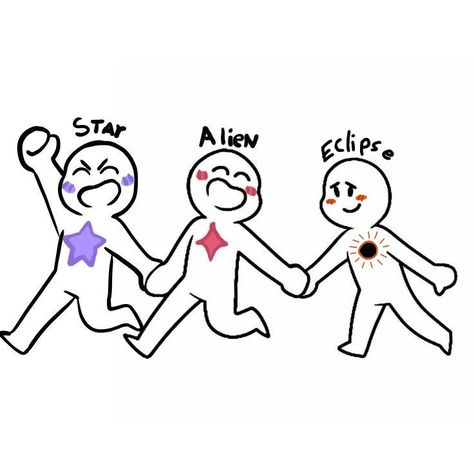 Star alien eclipse relationship dynamic three 3 People Dynamics, Body Base Drawing Friends, Let Your Friends Describe You Template, Drawings Of Friends 4 People, Duo Base Drawing Friends, Group Icon For Friends, Character Dynamics Friends, Trio Cartoon Characters, Trio Memes