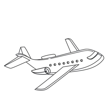 Airplane Outline, Airplane Sketch, Plane Vector, Outline Pictures, Plane Drawing, Airplane Illustration, Textiles Sketchbook, Airplane Drawing, Outline Images