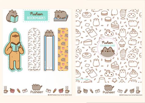 Pusheen Coloring Pages, Free Printable Gifts, Pusheen, Free Wallpaper, Cute Characters, Cute Doodles, Book Activities, Free Printables, Phone Wallpaper