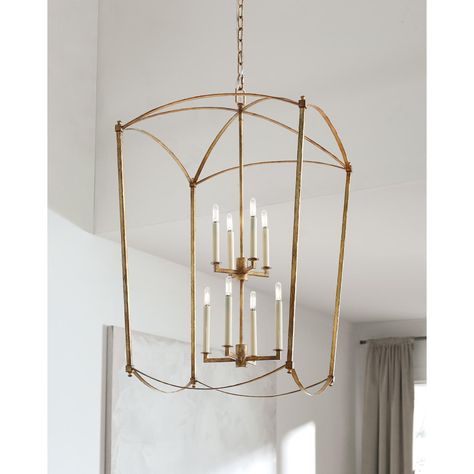 Sean Lavin by Visual Comfort Studio Thayer Extra Large Lantern, Antique Gild | Chairish Entry Chandelier, Traditional Light Fixtures, Entryway Chandelier, Foyer Lighting Fixtures, Foyer Chandelier, Large Lanterns, Entryway Lighting, Lantern Chandelier, Foyer Lighting