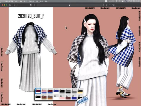 The Sims Resource - Sweaters and dresses and shawls Lotes The Sims 4, Sims 4 Piercings, Sims 4 Anime, Sims 4 Cc Shoes, Sims 4 Children, Sims 4 Body Mods, Outfit Korean, Sims 4 Dresses, Sims 4 Toddler